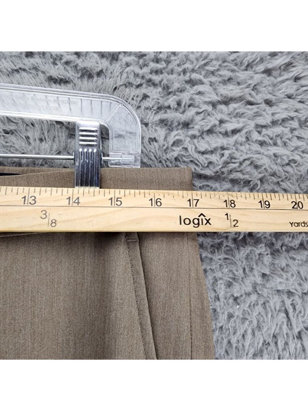 Construct Pants Mens 33x32 Tan Stretch Mid Rise Dress *NWT* - Picture 5 of 15